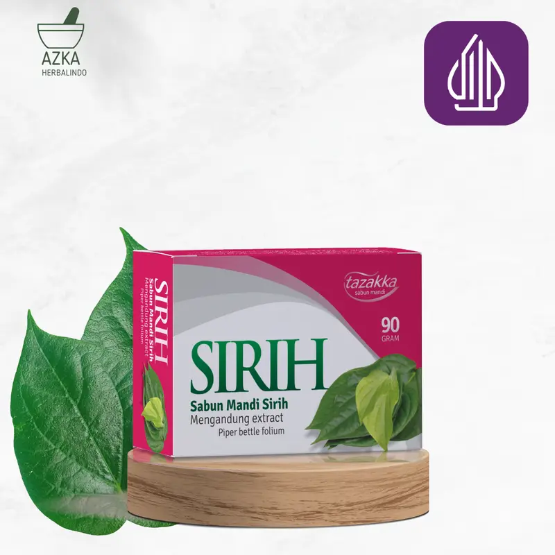 OBAT GATEL2 DI AREA KEMALUAN WANITA SABUN EKSTRAK DAUN SIRIH HERBAL TAZAKKA - 90 GRAM PERAWATAN KEWANITAAN SELANGKANGAN GATAL FEMININEWASH SHOAP MANDI TUBUH 1