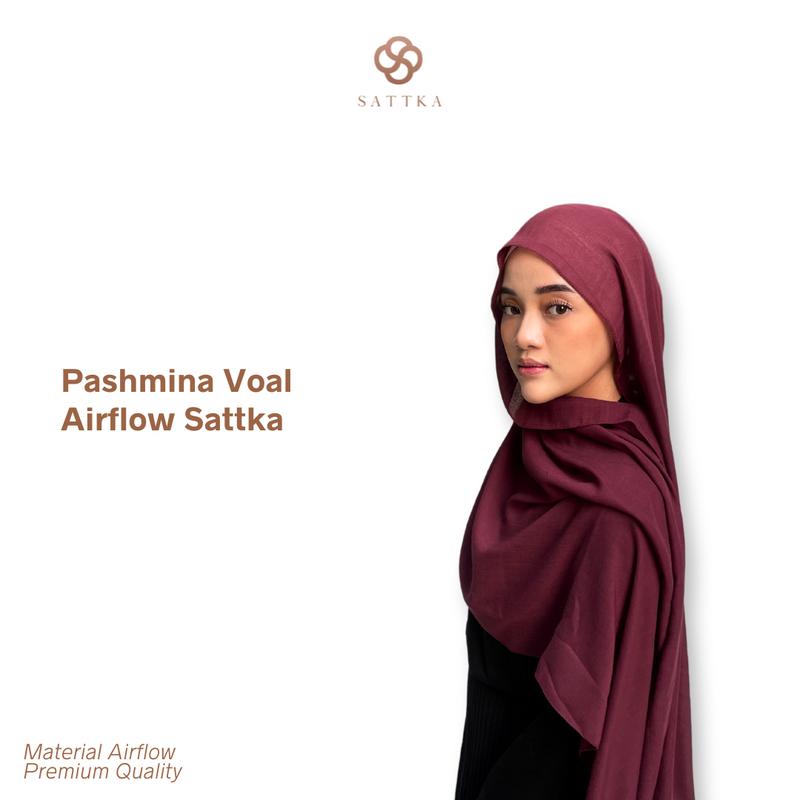 Spesial LIVE - Pashmina Voal Airflow Sattka 0