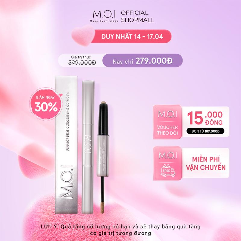 Bút trang điểm 2 đầu tạo khối M.O.I Perfect Dual