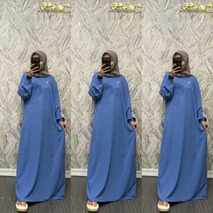 [Free Bros] Daster Kekinian gamis Shanum Pb 130 Crinkle Airflow Muslim Nyaman Panjang