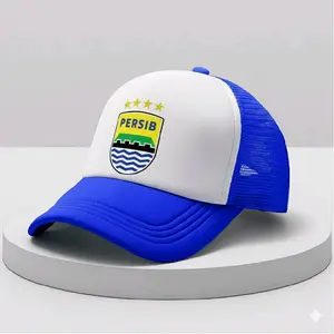 Topi Jaring Trucker Unisex Logo Persib | Topi Persib