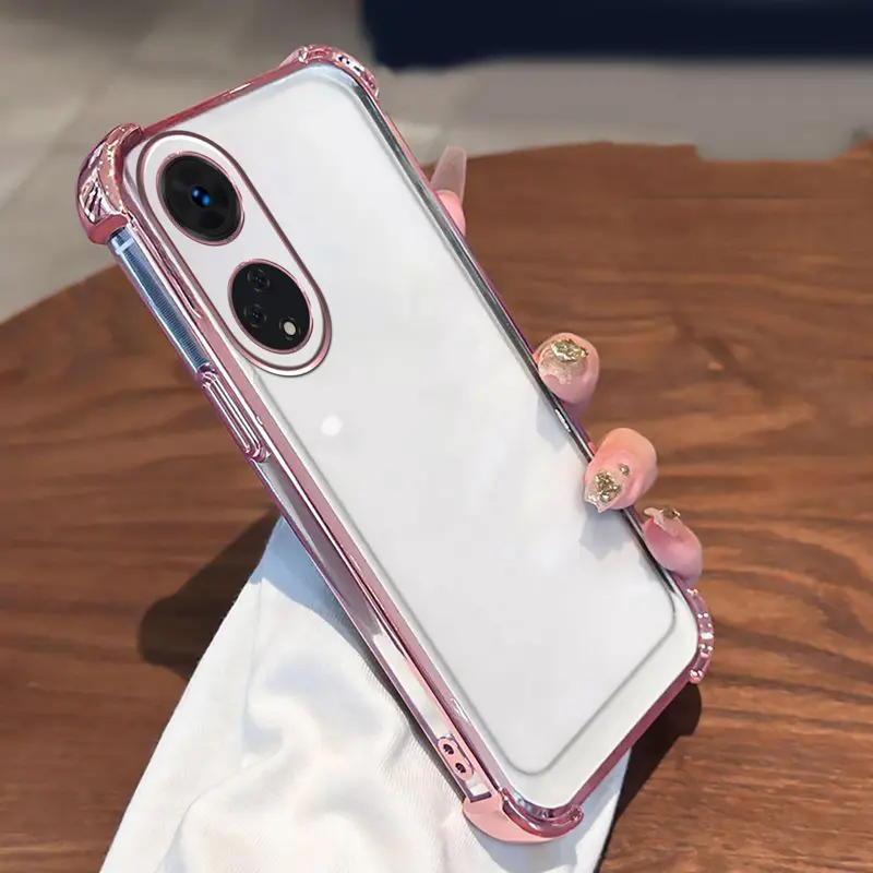 Ốp Điện Thoại, Ốp Cho OPPO A78 5G, Reno 8T 5G, Reno 8T 4G, Túi Khí Từ Tính Không Dây Mềm Sang Trọng, Chống Sốc, Ốp Điện Thoại Trong Suốt, Ốp Điện Thoại Mạ Điện Tử Bốn Góc 5