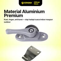 Gambar STRONG Crescent Lock CL 230 | Pengunci Jendela Aluminium | Grendel Kuping Jendela Sliding | Crescent Lock Aluminium Rumah & Kantor | Pengunci Jendela Geser Aluminium | Grendel Jendela Anti Karat | Kunci Jendela Aluminium Modern - Hitam BK dari Strong Hardware Shop Kota Administrasi Jakarta Barat 4 Tokopedia