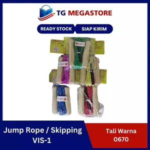 Jump Rope / Skipping VIS-1 Kayu Tali Warna - 0670