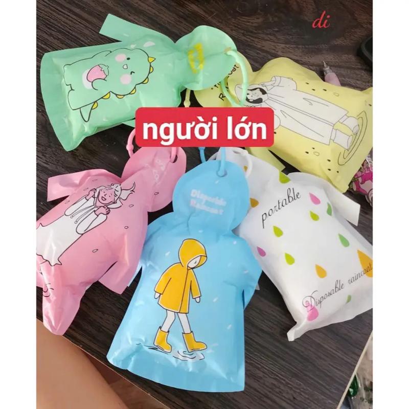 Áo Mưa Dùng 1 Lần – Nhỏ Gọn Chống Nước Tiện Mang Đi Du Lịch, Dã Ngoại, Cắm Trại