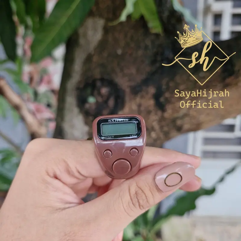 Cincin Tasbih Zikir LED Mini Adjustable Ring Muslim 4