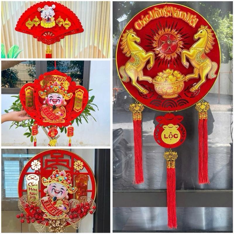 TẶNG ĐÈN NHÁY Ngựa lắc Thần Tài gật đầu thần tài lắc dây treo treo cửa trang trí kèm pin