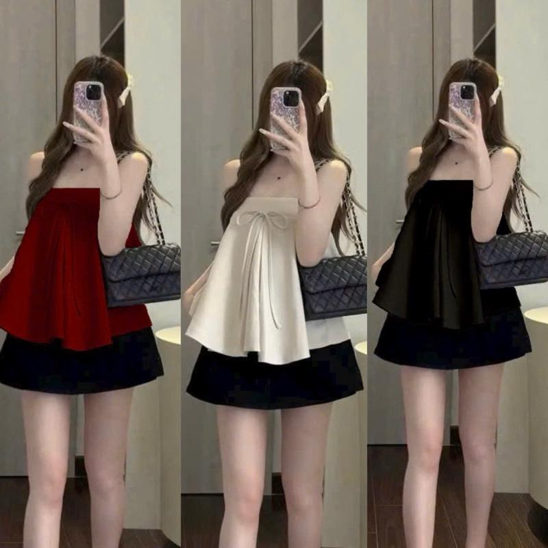  Mèo Mỡ Bigsize — Set bộ bbd áo 2s cột nơ kèm chân váy dáng A bigsize 60-95kg 