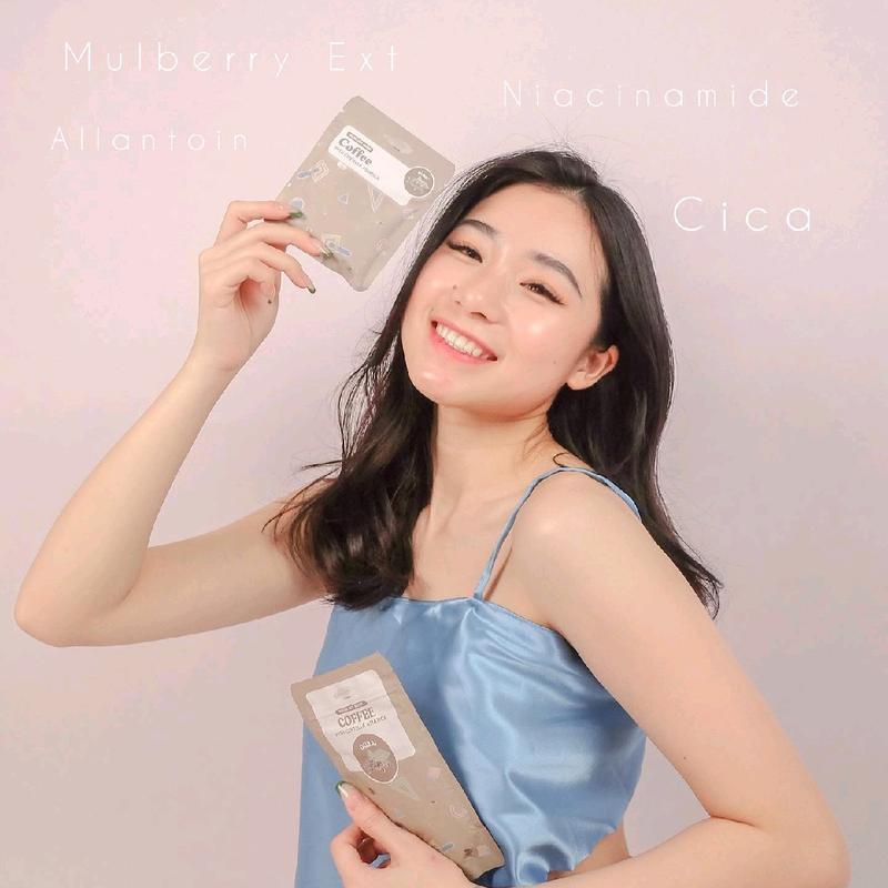 Pinkroulette Masker Organic Face Mask Travel size / mini size 20gr Coffee Coklat Greentea Lemon Mencerahkan Beruntusan Berjerawat Wajah Kunyit Turmeric Facial Melembutkan Kotoran Berminyak 1