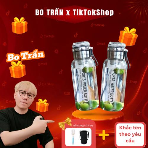   K House Smart x KOC  Bình nước thuỷ tinh pha trà K House có lọc bã inox không gỉ cao cấp hỗ trợ khắc tên tặng túi và cọ rửa bình 