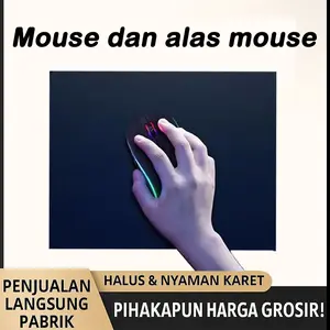 Mouse dan mousepad minimalis yang sempurna untuk bekerja dan bermain game