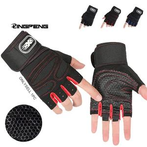 Guantes de levantamiento de pesas transpirables y antideslizantes, equipo de entrenamiento de fuerza y mancuerna, adecuados para hombres y mujeres, accesorios para montar a caballo