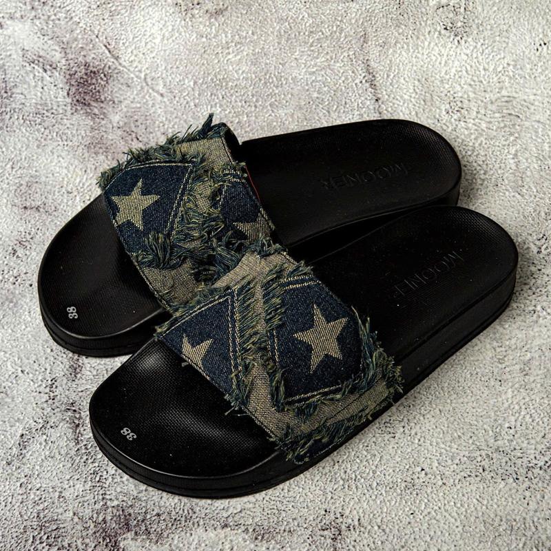  Dép quai bò sao xước về 3 màu dành cho nam nữ đế Ip trắng vệ sinh sạch sẽ sz 36-43 