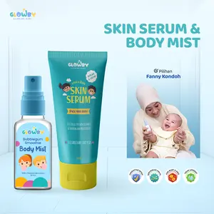 (Glowby) Skin Serum Lotion 100 ml Free Body Mist Wangi Tahan Lama untuk Bayi dan Anak 30 ml