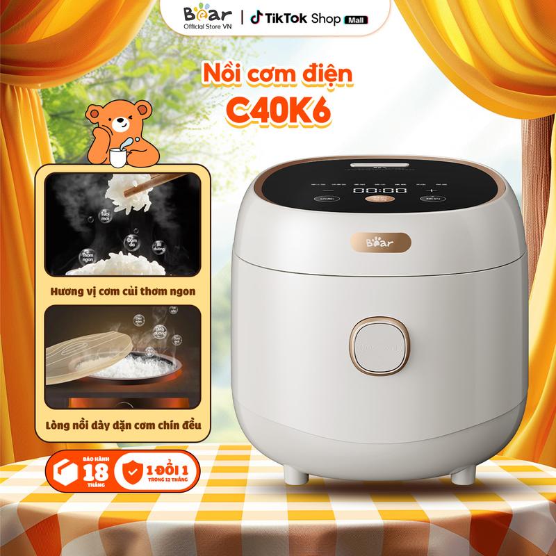 Nồi cơm điện 4L Bear DFB-C40K6 | Kèm xửng hấp