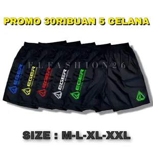 Promo 30 Ribuan Dapat 5 Celana Pendek Sport Olahraga Pria Wanita Uniseks Kolor