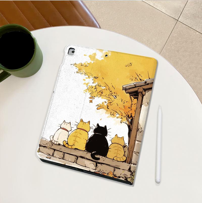 Adorable Cartoon Graphics Book Like Tablet Case For Redmi Pad2 Pro 12.1" Redmi Pad2 11" 2025,For POCO PAD M1 12.1",POCO PAD X1 11.2",XiaomiPad8/8Pro11.2", With Ada Slot  Silicone Cover