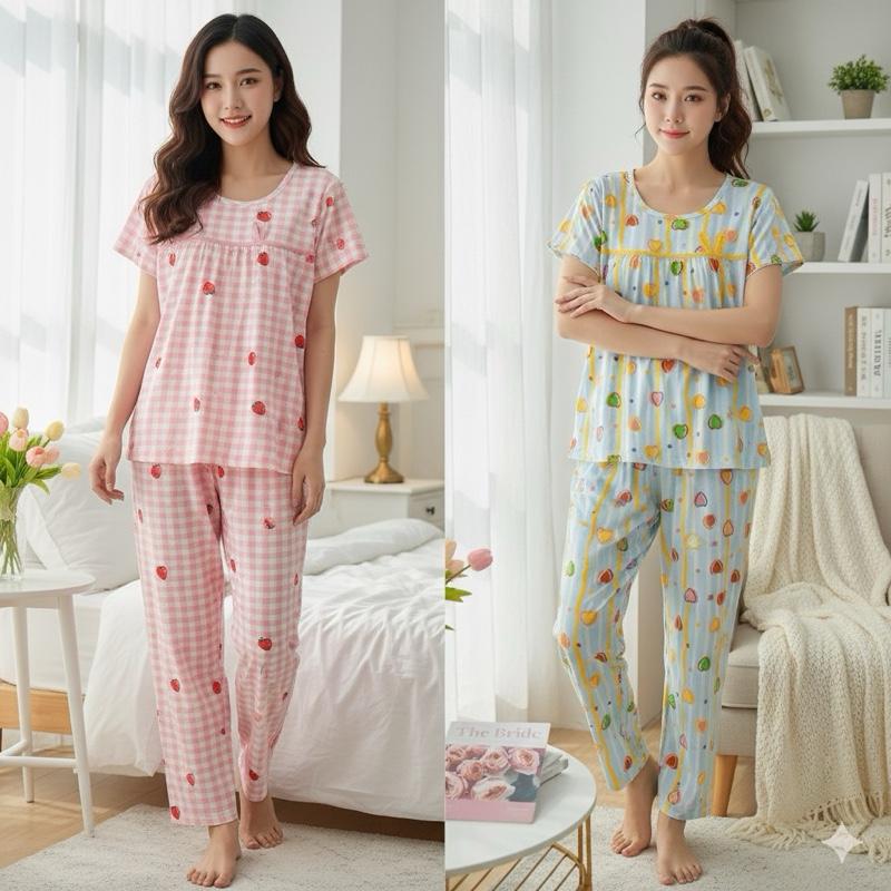 ĐỒ BỘ NỮ MẶC NHÀ - TOLEXINH 01 Set đồ bộ tole tay ngắn quần dài 90cm - chất vải tole loại 1 - form vừa [40kg-73kg] freeship