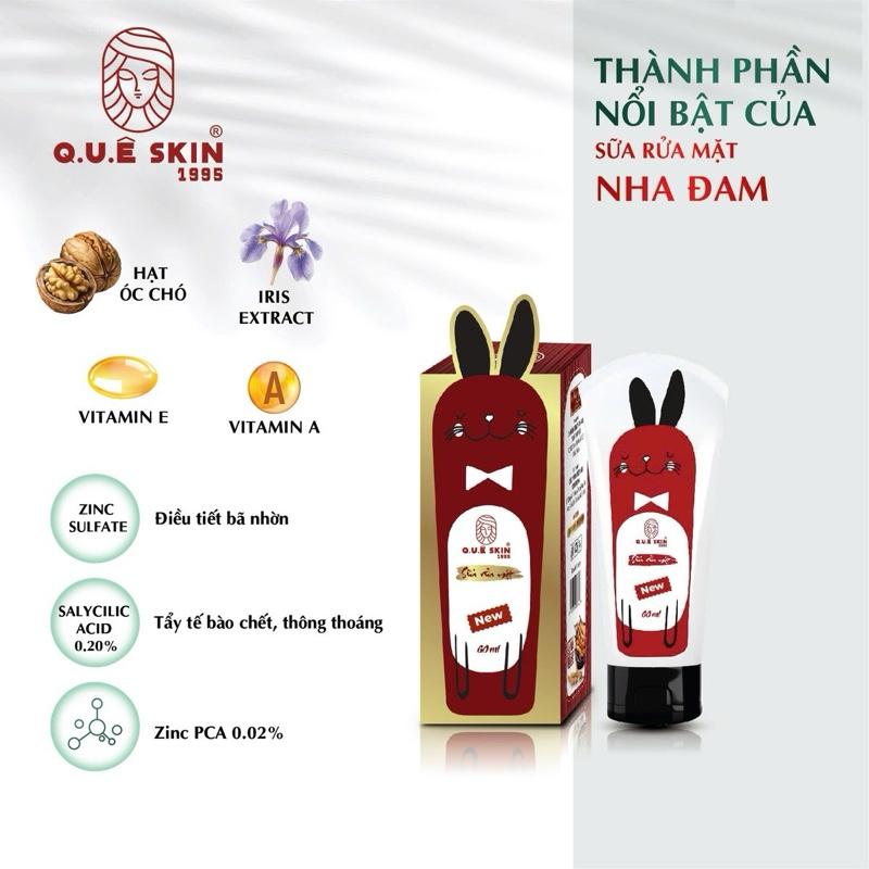 Sữa Rửa Mặt Da dầu nhờn - Hỗ trợ sáng Làm sạch bụi bẩn, dày sừng nang lông hỗ trợ Dầu Mụn (60ml) chất đặc mềm mịn Dành cho cả Nam và Nữ  Skincare