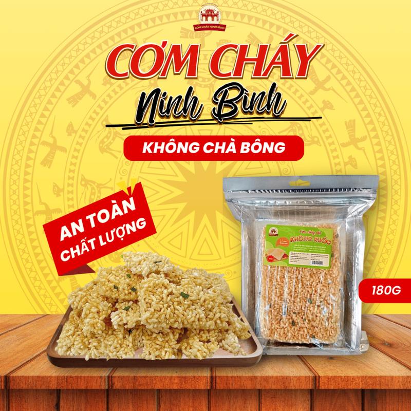  Cơm Cháy Nếp Không Chà Bông Giòn Rụm Vị Nhà 180g - Cơm cháy Ninh Bình 