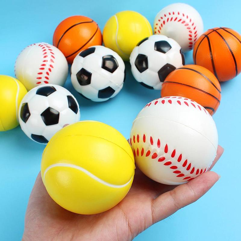 Product Introduction of Bóng Rổ Bóng Chày Bóng Đá Tennis Bóp Tập Thể Dục Squuze Đàn Hồi Mềm Mại Căng Thẳng Đồ Chơi Bóng Xốp PU Nhỏ Cho Bé Và Trẻ Em 6Cm 30