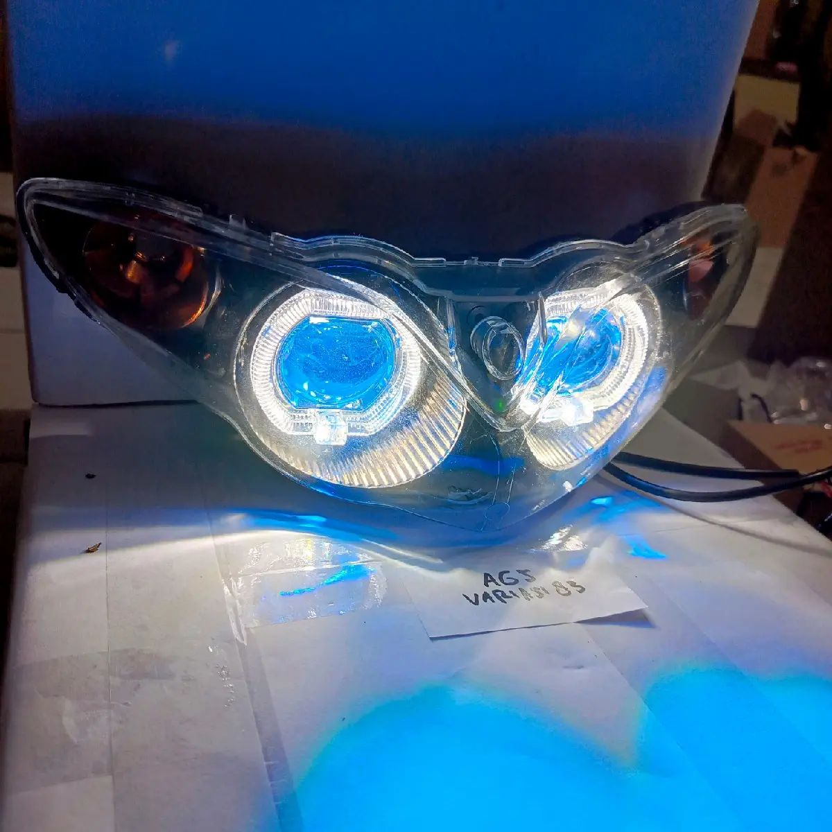 Reflektor lampu jupiter z burhan+biled ala ala Motorcycle