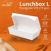 Gambar SEALPAK Lunchbox Kertas PE Dalam Tebal Food Grade | ISI 50 Pcs | Ukuran S M L | Polos - Medium dari SEALPAK Kota Administrasi Jakarta Pusat 4 Tokopedia