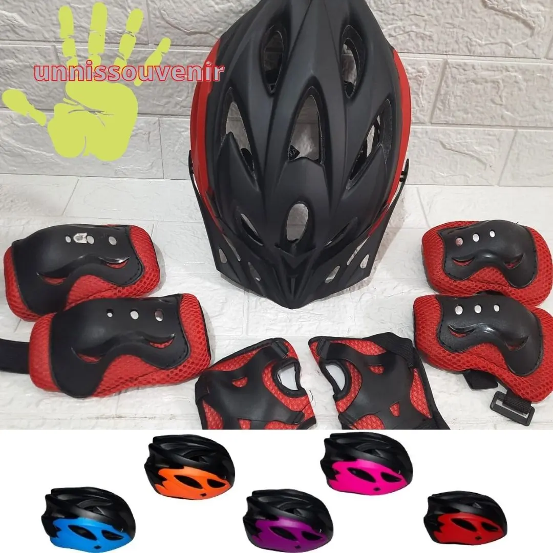 Helm sepeda anak / Helm sepatu roda anak Adjustable Polos dan Variant warna