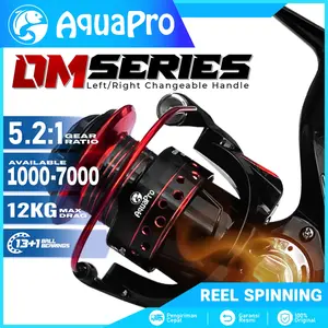 Reel Pancing DM Series Rell Rill Pancing Katrol Kerekan Alat Pancing Ikan Laut Fishing Reel Spool Metal Aluminium Real Pancing