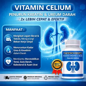 VITAMIN CELIUM PENURUN KREATIN DAN UREUM DALAM DARAH - MENSTABILKAN TENSI GULA DARAH