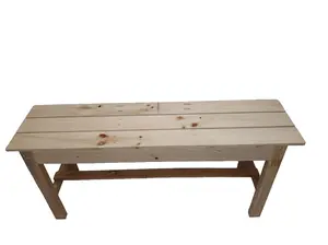 Bangku Panjang Surya Rezeki Terbuat Dari Bahan Jati Belanda Ukuran 110x30x50cm