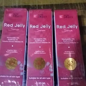 New SYB Forte Red Jelly Serum 20ml with Niacinamide 10% - Serum Pencerah Wajah & Mengurangi Kusam.