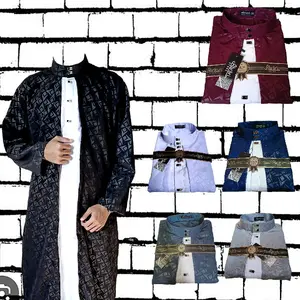jubah pria 2 iN 1 SURIKEN jubah pria gamis laki laki jubah luar dalam