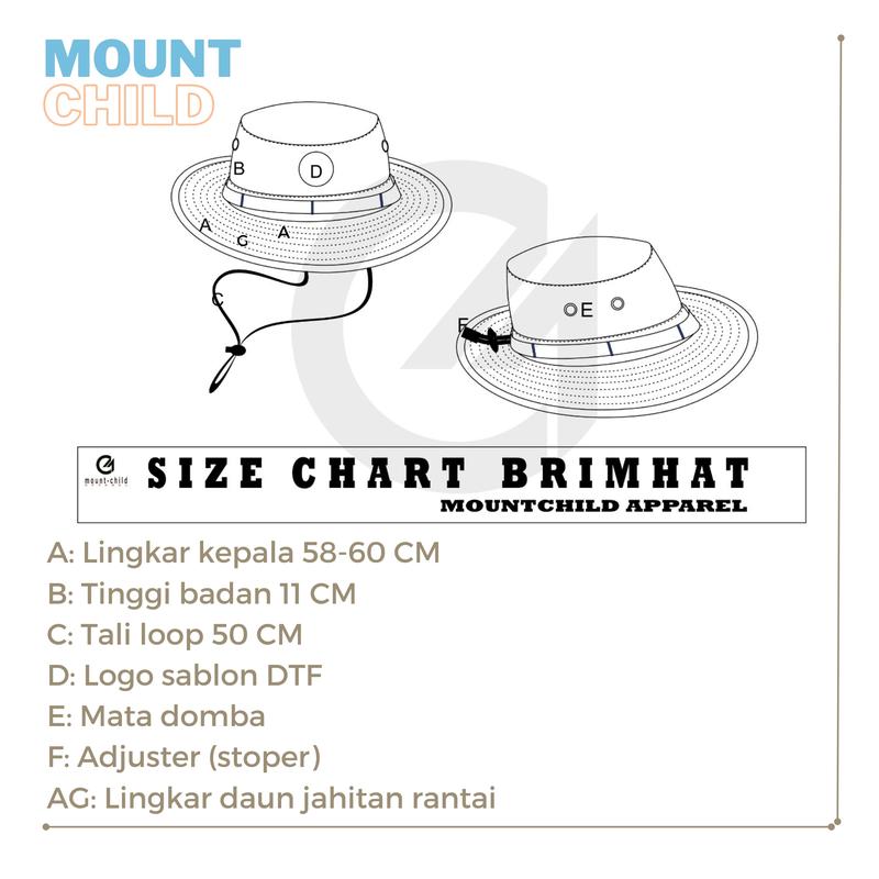Topi Rimba Mancing Original Mounchild Apparel Logo Nganclom Kode 0012 Unisex Pria Wanita Outdoor Abu Abu 5