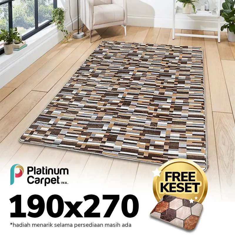 Karpet Busa Malaysia Viral MAROCCO 190X270 - Full Motif Carpet polyester