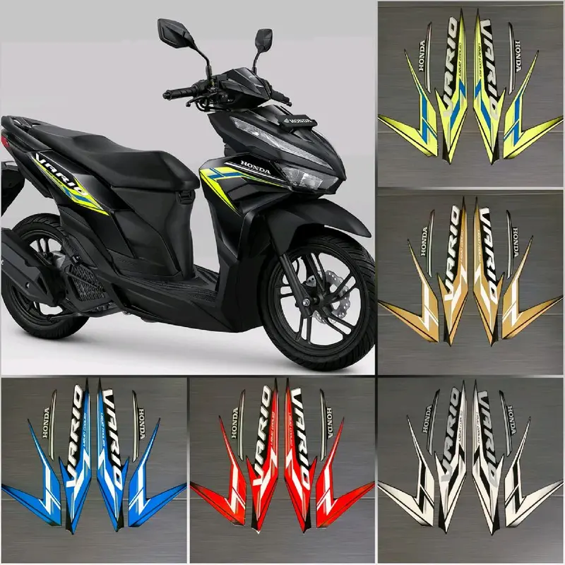 STRIPING LIST STANDART MOTOR HONDA VARIO 125 NEW 2024 MERAH HITAM BIRU STABILO Motorcycle Aksesoris 0