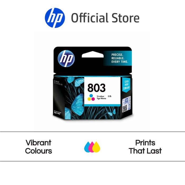 Gambar Tinta Printer HP 803 Tri-color / Economy Black / Original Ink Cartridge Hitam Warna Cartridge Asli - 803 Black dari HP Indonesia Kota Administrasi Jakarta Utara 4 Tokopedia