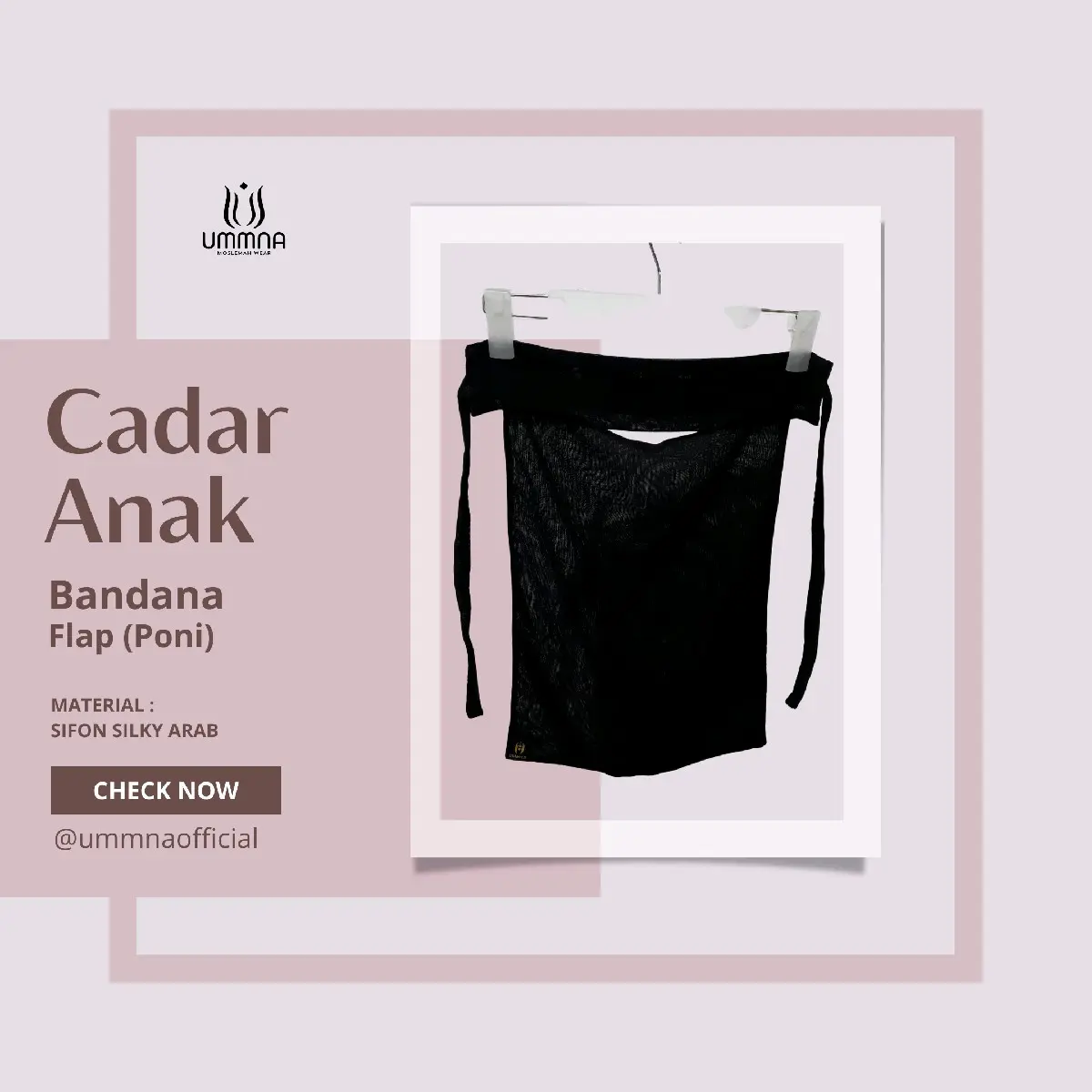 CADAR ANAK BANDANA PONI BY UMMNA