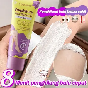 Depilatory hair removal cream Cepat 40g BPOM Perontok Bulu Penghilang Bulu Ketiak pembersih bulu hanya 5 menit Krim Penghilang Bulu Rambut Plant Formula safe &non-lrritating Penghilang Rambut Alami Penghilang Perontok Bulu Ketiak Miss V Bulu Kaki Tangan