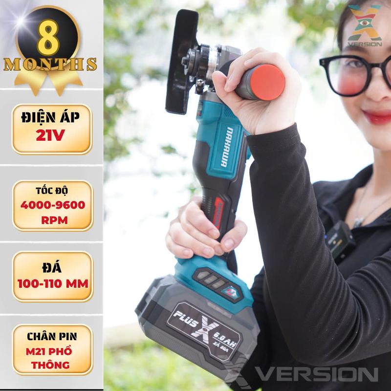  Máy mài góc 21v NAKAWA NK-MM21 100PRO sử dụng chân pin phổ thông-Xversion 