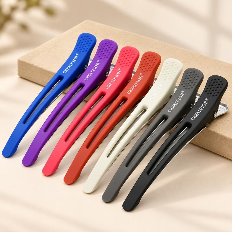 Kẹp Giữ Tóc Làm Tóc, Nhuộm Tóc, Uốn Tóc, Bộ 6 Kẹp Chia Tóc Dành Cho Salon Và Tạo Kiểu - Kẹp K5