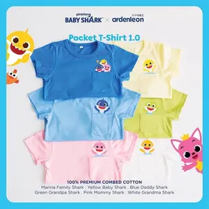 Ardenleon x Pinkfong Baby Shark Pocket Tee / T-Shirt / Kaos Anak