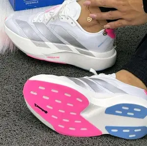 Sepatu Lari Adizero Evo SL White/Silver/Pink