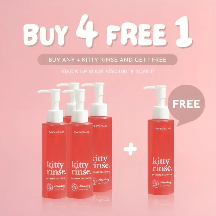 FOXY AFFAIRS - KITTY RINSE (Intimate feminine cleanser, Ph balancing, all natural Sensitive, Comfort)