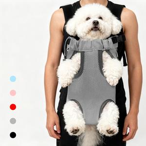Transportín para mascotas de malla transpirable, mochila/riñonera para gatos y perros, portátil para viajes al aire libre, diseño en rejilla cómodo