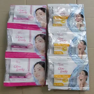 12 Pcs Fair Lovely Glow Lovely Facial Foam 8gr - Membersihkan Wajah Perawatan Sabun Muka Berminyak