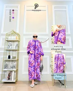 Daster Gamis Aqila Rayon Motif Premium Adem Homedress