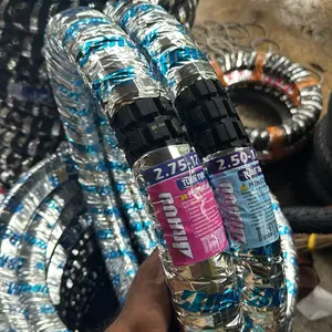 paket sepasang ban luar semi trail ukuran 250 ring 17&275 ring17  vega supra jupiter smash dll Motor Accessories