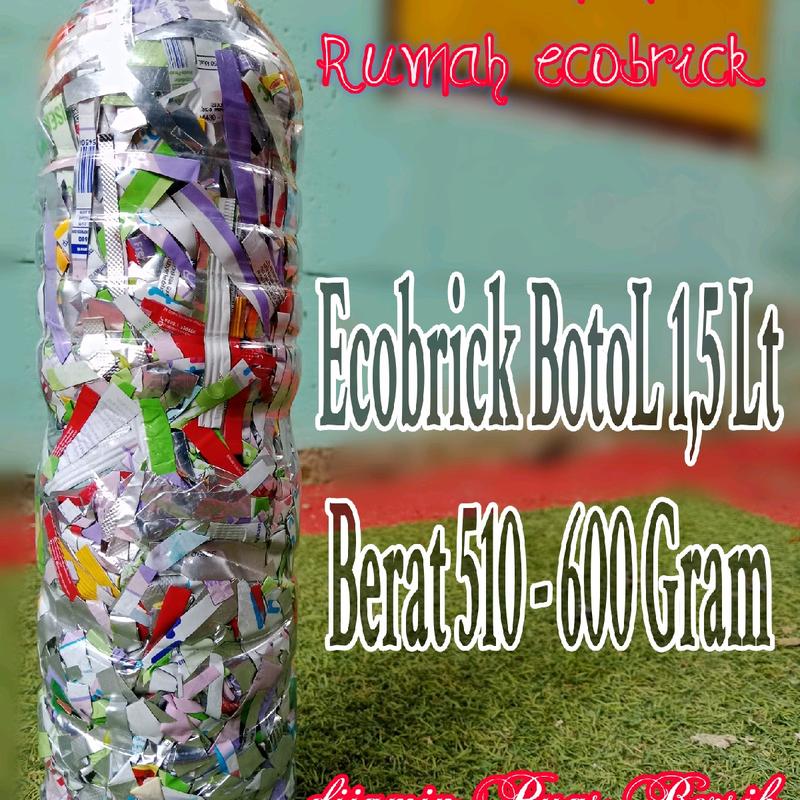 Ecobrick BotoL 1,5 Lt Berat 510-600 Gram Sampah plastik Bersih Dan Wangi 0