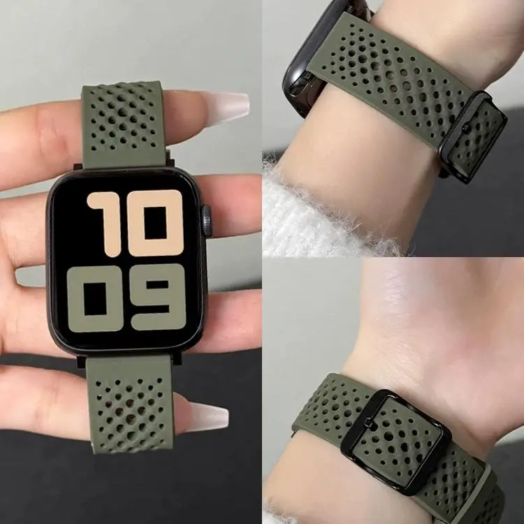 （Tidak termasuk jam）Strap for Redmi Watch 6 5 4 3 Lite Active and Xiaomi Mi Band 8 9 10 Pro, Gelang Silikon Tahan Air dengan Lubang Bernapas, Ideal untuk Sehari-hari, Olahraga & Bisnis